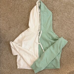 Hollister cropped full zip jacket